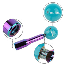 Load image into Gallery viewer, Brand New Universal Bride Pearl Teal Ball Manual Gear Stick Shift Knob M8 M10 M12 &amp; Neo Chrome Shifter Extender Extension