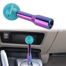 Load image into Gallery viewer, Brand New Universal Bride Pearl Teal Ball Manual Gear Stick Shift Knob M8 M10 M12 &amp; Neo Chrome Shifter Extender Extension