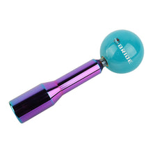 Load image into Gallery viewer, Brand New Universal Bride Pearl Teal Ball Manual Gear Stick Shift Knob M8 M10 M12 &amp; Neo Chrome Shifter Extender Extension