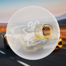 Load image into Gallery viewer, BRAND NEW Universal BRIDE Crystal Glass Round Ball Transparent Manual Gear Shift Knob M8 M10 M12
