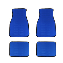 Load image into Gallery viewer, Brand New 4PCS UNIVERSAL BRIDE BLUE Racing Fabric Car Floor Mats Interior Carpets
