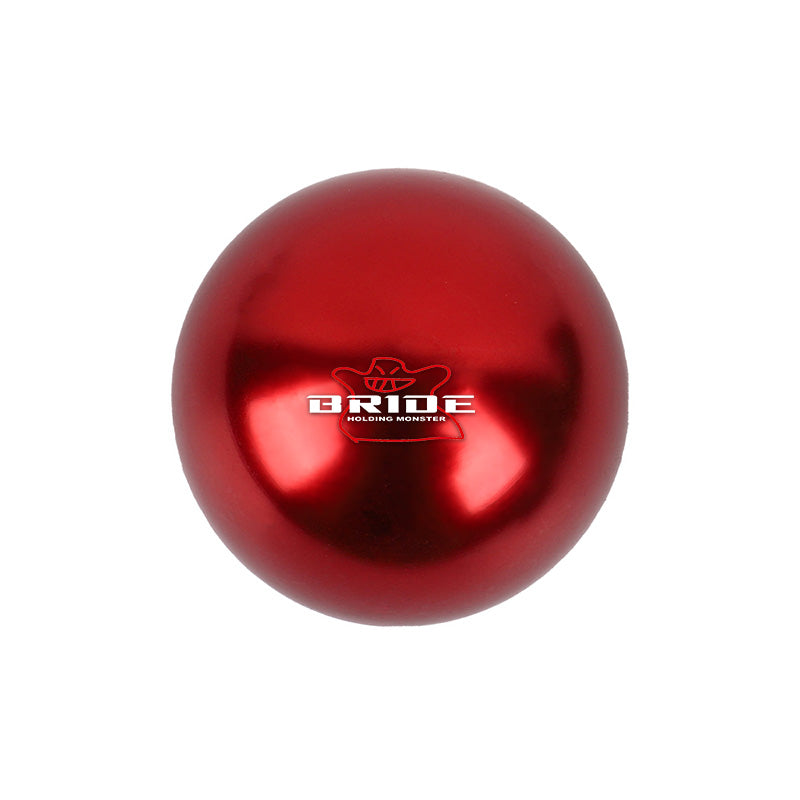 BRAND NEW UNIVERSAL BRIDE JDM Aluminum Red Round Ball Manual Gear Stick Shift Knob Universal M8 M10 M12