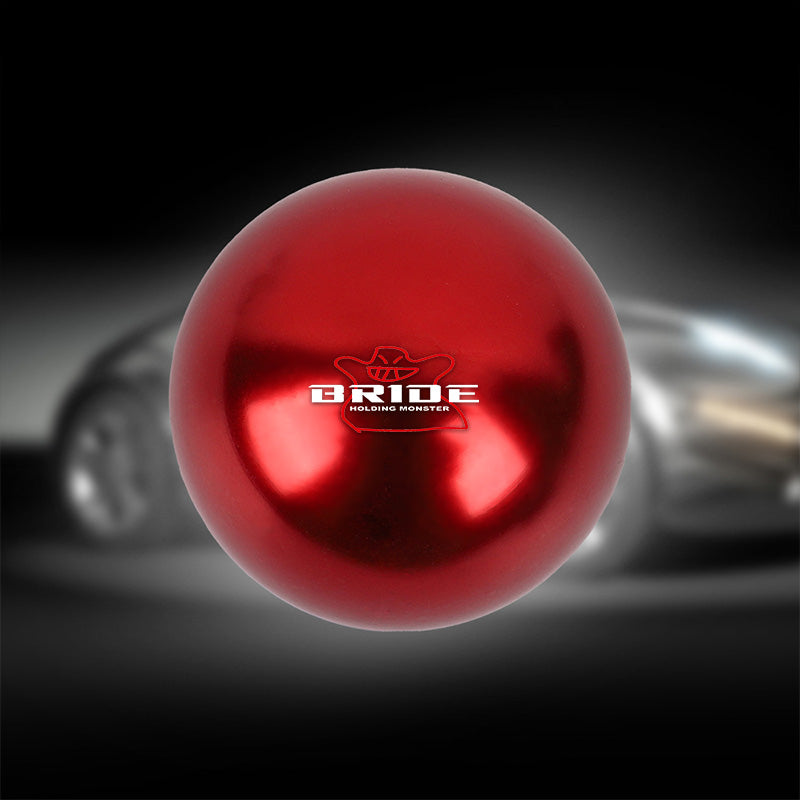 BRAND NEW UNIVERSAL BRIDE JDM Aluminum Red Round Ball Manual Gear Stick Shift Knob Universal M8 M10 M12