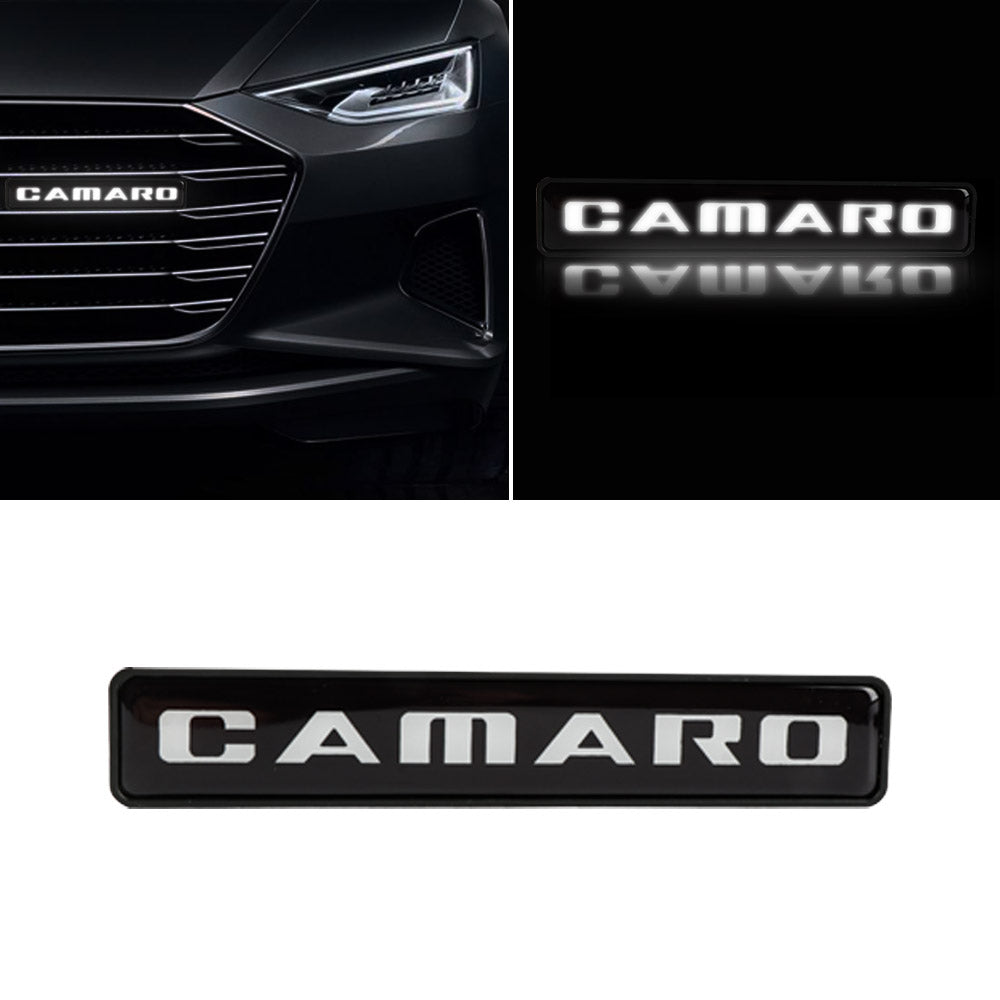 BRAND NEW 1PCS CAMARO NEW LED LIGHT CAR FRONT GRILLE BADGE ILLUMINATED DECAL STICKER