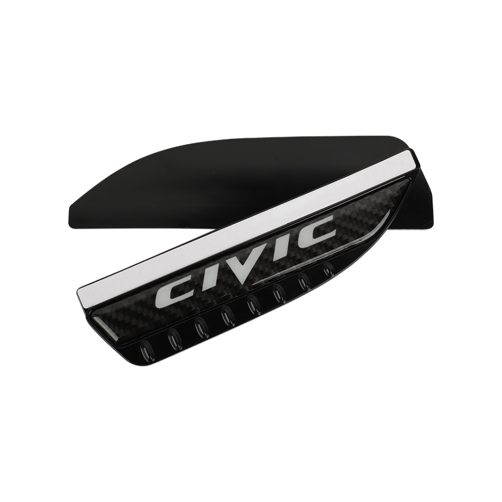 Brand New 2PCS Universal Civic Carbon Fiber Rear View Side Mirror Visor Shade Rain Shield Water Guard