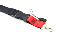 BRAND NEW TRD TOYOTA JDM Car Keychain Tag Rings Keychain JDM Drift Lanyard Black