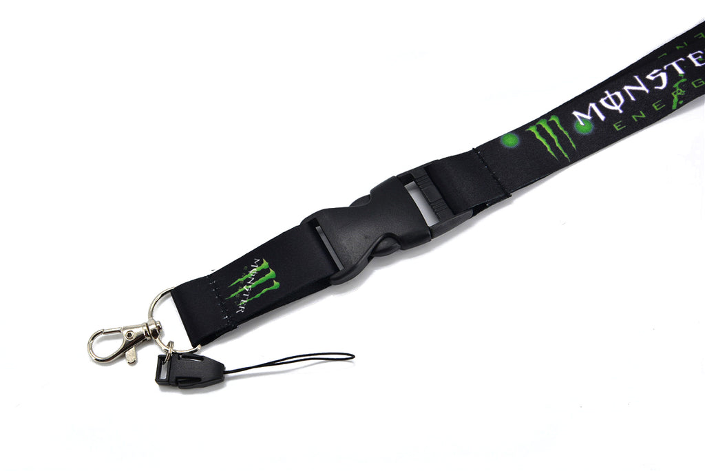 BRAND NEW Monster Energy Speed Hunter Car Keychain Tag Rings Keychain JDM Drift Lanyard Black