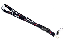 BRAND NEW BRIDE Car Keychain Tag Rings Keychain JDM Drift Lanyard Black