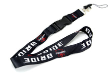 Load image into Gallery viewer, BRAND NEW BRIDE Car Keychain Tag Rings Keychain JDM Drift Lanyard Black