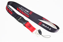 Load image into Gallery viewer, BRAND NEW HONDA TYPE S JDM Car Keychain Tag Rings Keychain JDM Drift Lanyard Black