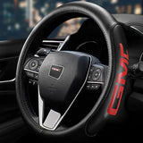 Brand New Universal GMC Black PVC Leather Steering Wheel Cover 14.5
