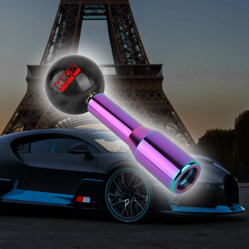 Brand New Universal HKS Pearl Black Ball Manual Gear Stick Shift Knob M8 M10 M12 & Neo Chrome Shifter Extender Extension