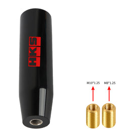 Brand New 15CM HKS Universal Glossy Black Long Stick Manual Car Gear Shift Knob Shifter M8 M10 M12