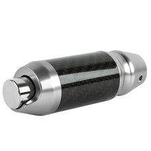 Load image into Gallery viewer, Brand New HKS Universal Real Carbon Fiber Silver Aluminum Automatic Transmission Racing Gear Shift Knob