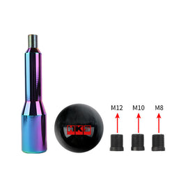 Brand New Universal HKS Pearl Black Ball Manual Gear Stick Shift Knob M8 M10 M12 & Neo Chrome Shifter Extender Extension