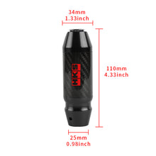 Load image into Gallery viewer, Brand New HKS Universal Real Carbon Fiber Black Aluminum Automatic Transmission Racing Gear Shift Knob