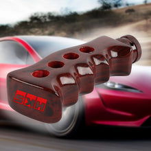 Load image into Gallery viewer, Brand New Universal HKS Dark Wood Slotted Pistol Grip Handle Manual Gear Shift Knob Shifter M8 M10 M12