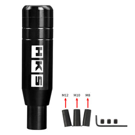 Brand New Universal JDM 13CM HKS Aluminum Black Automatic Gear Stick Shift Knob Lever Shifter