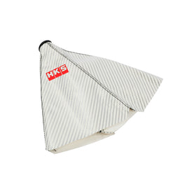 Brand New Universal HKS Carbon Fiber Leather PVC Style Silver Stitch Leather Gear Manual Shifter Shift Knob Boot