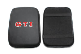 BRAND NEW UNIVERSAL VOLKSWAGEN GTI Car Center Console Armrest Cushion Mat Pad Cover Embroidery