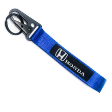 Load image into Gallery viewer, BRAND New JDM Honda Blue Racing Keychain Metal key Ring Hook Strap Lanyard Universal