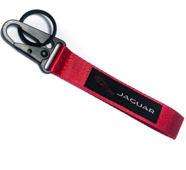 BRAND New JDM Jaguar Red Racing Keychain Metal key Ring Hook Strap Lanyard Universal
