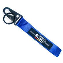 Load image into Gallery viewer, BRAND New JDM Mugen Power Blue Racing Keychain Metal key Ring Hook Strap Lanyard Universal