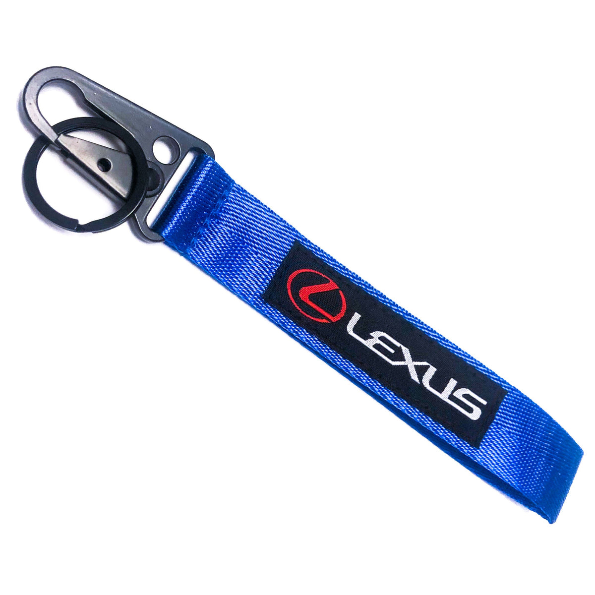 BRAND New JDM Lexus Blue Racing Keychain Metal key Ring Hook Strap Lan ...