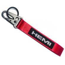 Load image into Gallery viewer, BRAND New JDM HEMI Red Racing Keychain Metal key Ring Hook Strap Lanyard Universal