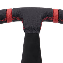 Load image into Gallery viewer, Brand New 350mm 14&quot; Deep Dish Racing Nismo Black Steering Wheel PVC Leather Black Spoke