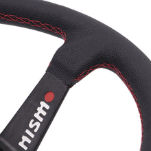 Load image into Gallery viewer, Brand New 350mm 14&quot; Deep Dish Racing Nismo Black Steering Wheel PVC Leather Black Spoke