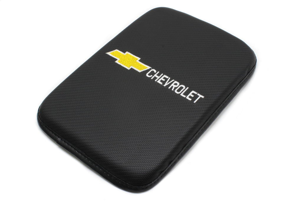 BRAND NEW UNIVERSAL Chevrolet Car Center Console Armrest Cushion Mat Pad Cover Embroidery