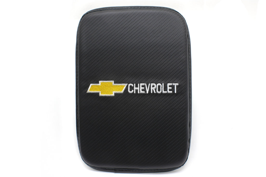BRAND NEW UNIVERSAL Chevrolet Car Center Console Armrest Cushion Mat Pad Cover Embroidery