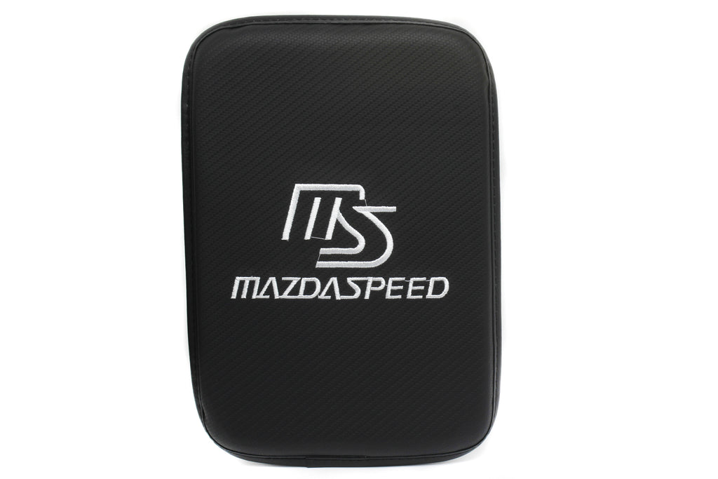 BRAND NEW UNIVERSAL Mazdaspeed Car Center Console Armrest Cushion Mat Pad Cover Embroidery