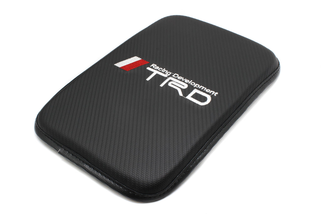 BRAND NEW UNIVERSAL TRD Car Center Console Armrest Cushion Mat Pad Cover Embroidery