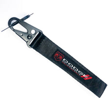 Load image into Gallery viewer, BRAND New JDM Dodge Black Racing Keychain Metal key Ring Hook Strap Lanyard Universal