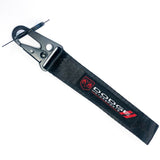 BRAND New JDM Dodge Black Racing Keychain Metal key Ring Hook Strap Lanyard Universal