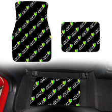 Load image into Gallery viewer, Brand New 4PCS JDM BEGINNER LEAF Racing Black Fabric Car Floor Mats Interior Carpets