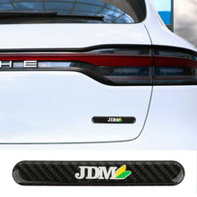 Load image into Gallery viewer, Brand New 1PCS JDM Real Carbon Fiber Black Car Trunk Side Fenders Door Badge Scratch Guard Sticker