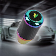 Load image into Gallery viewer, Brand New Universal JDM Beginner Leaf Neo-Chrome Real Carbon Fiber Racing Gear Stick Shift Knob For MT Manual M12 M10 M8
