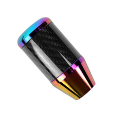 Load image into Gallery viewer, Brand New Universal JDM Beginner Leaf Neo-Chrome Real Carbon Fiber Racing Gear Stick Shift Knob For MT Manual M12 M10 M8