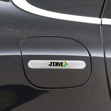 Load image into Gallery viewer, Brand New 1PCS JDM Real Carbon Fiber Silver Car Trunk Side Fenders Door Badge Scratch Guard Sticker