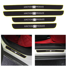 Load image into Gallery viewer, Brand New 4PCS Universal Junction Produce Yellow Rubber Car Door Scuff Sill Cover Panel Step Protector