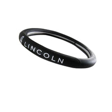 Load image into Gallery viewer, Brand New Universal Lincoln Black PVC Leather Steering Wheel Cover 14.5&quot;-15.5&quot; Inches