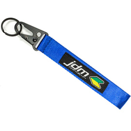 BRAND New JDM BEGINNER Leaf Blue Racing Keychain Metal key Ring Hook Strap Lanyard Universal