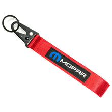 Load image into Gallery viewer, BRAND New JDM Mopar Red Racing Keychain Metal key Ring Hook Strap Lanyard Universal