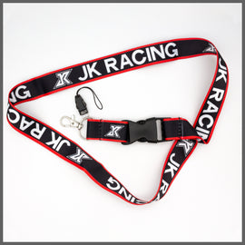 BRAND NEW JK RACING Car Keychain Tag Rings Keychain JDM Drift Lanyard Red