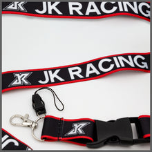 Load image into Gallery viewer, BRAND NEW JK RACING Car Keychain Tag Rings Keychain JDM Drift Lanyard Red