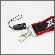 Load image into Gallery viewer, BRAND NEW JK RACING Car Keychain Tag Rings Keychain JDM Drift Lanyard Red