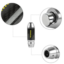 Load image into Gallery viewer, Brand New Momo Universal Real Carbon Fiber Silver Aluminum Automatic Transmission Racing Gear Shift Knob